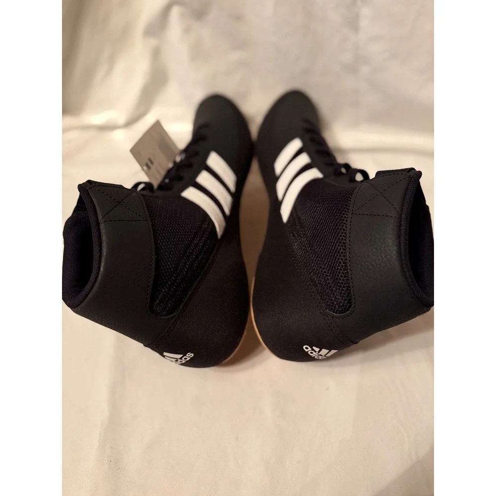 Adidas Wrestling Shoes Black White Stripes Men's‎ Size 15